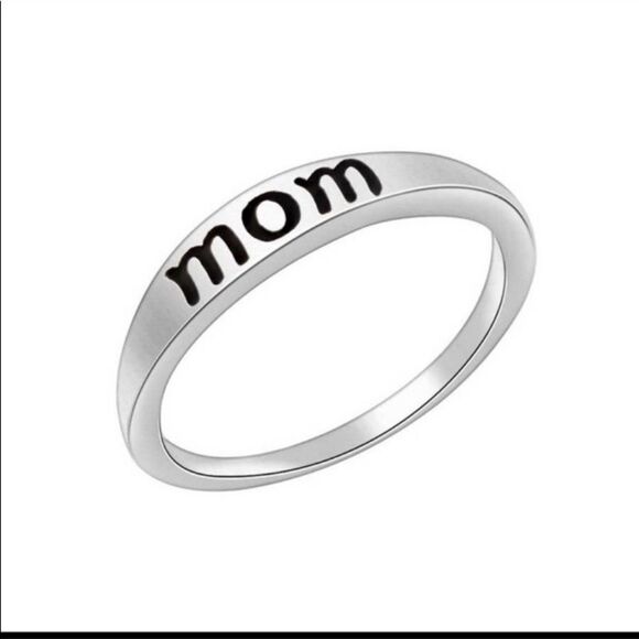 LAST ONE! Silver Dainty Mom Ring - Picture 1 of 4